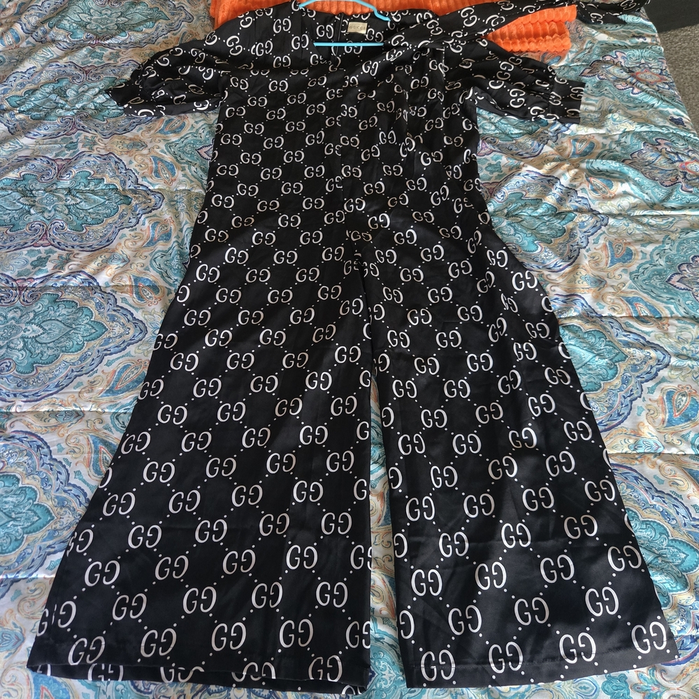 Logo-Print Wide-Leg Jumpsuit